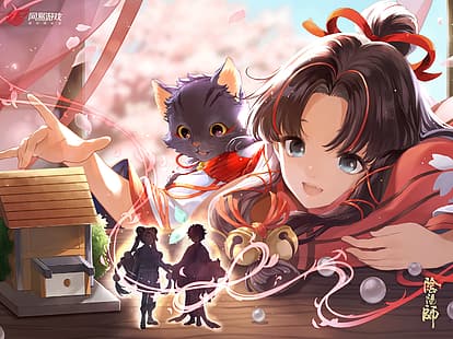 Anime-Mädchen, Onmyoji, HD-Hintergrundbild HD wallpaper