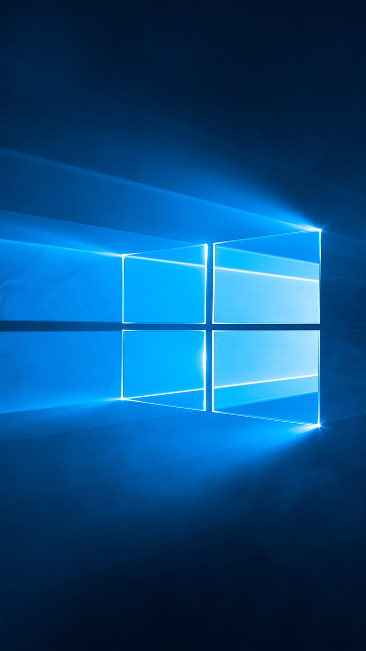 Logo Microsoft Windows, Windows 10, system operacyjny, Microsoft Windows, wyświetlanie pionowe, Tapety HD, tapety na telefon