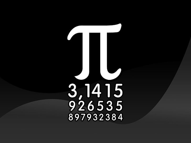 white pi text overlay, Misc, Math, Abstract, Digital Art, Mathematics, Pi (Math), HD wallpaper