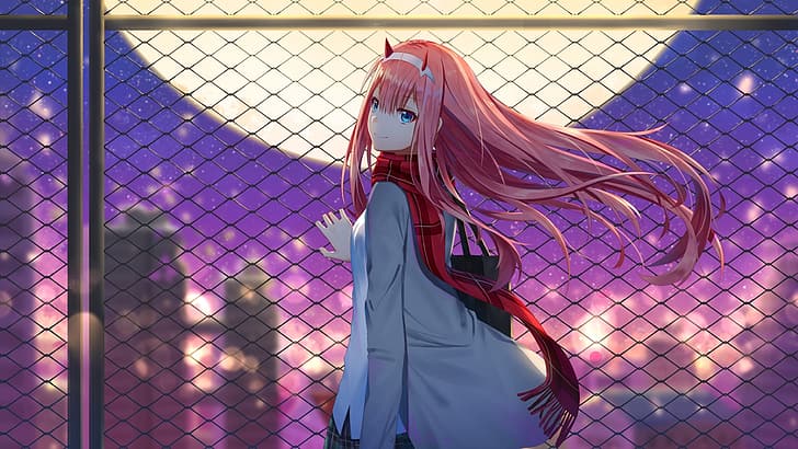 Zero Two (Darling in the FranXX), Darling in the FranXX, anime, filles d'anime, Fond d'écran HD