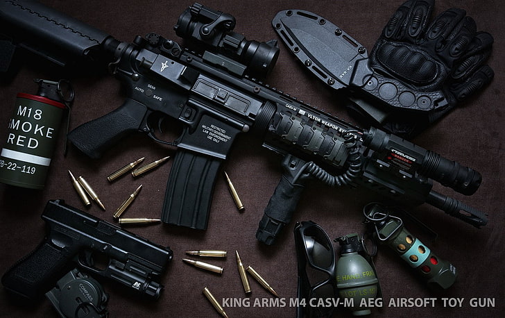 airsoft, asalto, juego, pistolas, militar, rifle, juguetes, armas, Fondo de pantalla HD