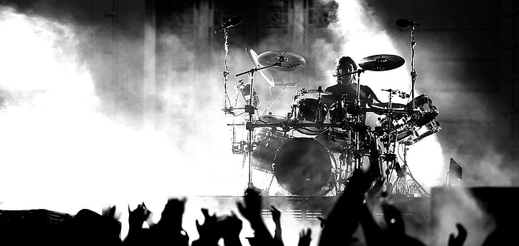 drum set, Band (Music), Linkin Park, HD wallpaper