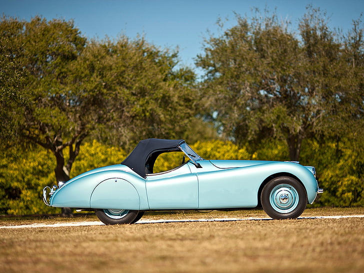 1949, alloy, jaguar, retro, roadster, sportcar, xk120, HD wallpaper