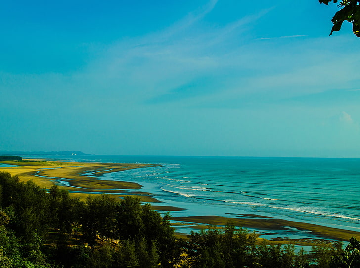 Химчори, Кокс Базар, Бангладеш, Природа, Пейзаж, Пляж, Берег, HD обои