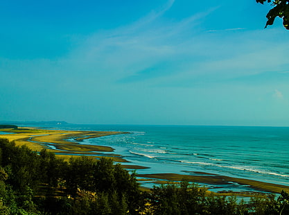 ヒムコリ、コックスバザール、バングラデシュ、自然、風景、ビーチ、海岸、 HDデスクトップの壁紙 HD wallpaper