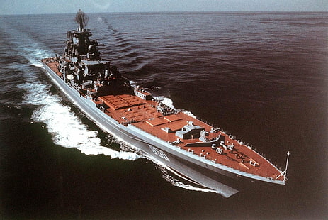 เรือรบ, เรือรบรัสเซีย Petr Velikiy, Battlecruiser, กองทัพเรือ, Russian Battlecruiser Pyotr Velikiy, เรือรบ, วอลล์เปเปอร์ HD HD wallpaper