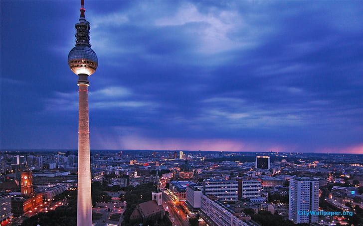 ベルリン、都市、ヨーロッパ、ドイツ、 HDデスクトップの壁紙