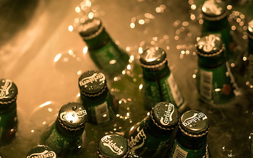 alcohol, beer, carlsberg, HD wallpaper HD wallpaper