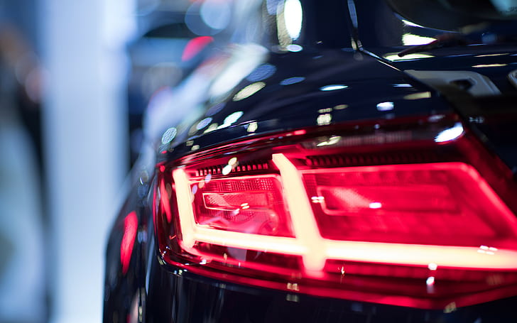 Audi, auto, luci posteriori, Sfondo HD