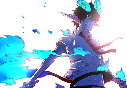 Blauer Exorzist, Okumura Rin, Anime Boys, Anime, HD-Hintergrundbild HD wallpaper