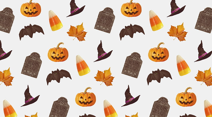 Happy Halloween 2015, Halloween wallpaper, Holidays, Halloween, pattern, graphic, design, pumpkin, holiday, bats, spooky, HD wallpaper