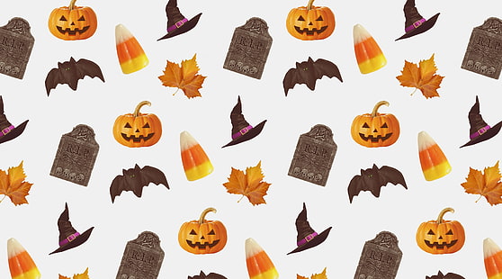 Happy Halloween 2015, Halloween wallpaper, Holidays, Halloween, pattern, graphic, design, pumpkin, holiday, bats, spooky, HD wallpaper HD wallpaper