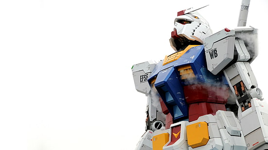 Gundam, RX-78 Gundam, weißer Hintergrund, HD-Hintergrundbild HD wallpaper