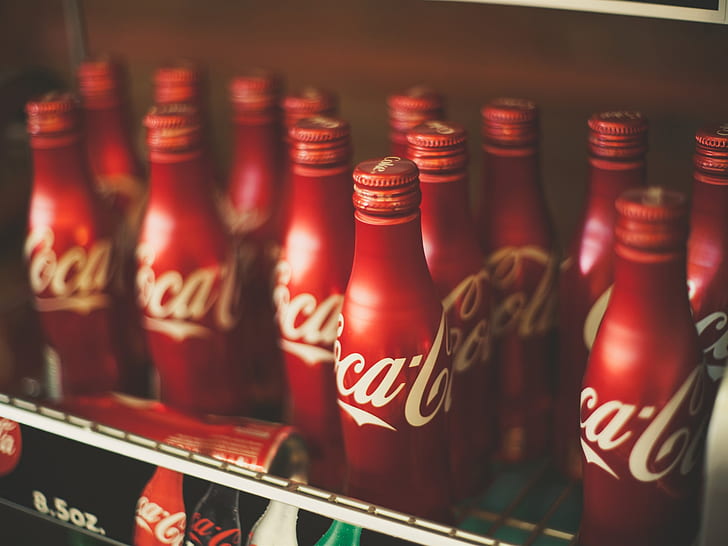 Coca Cola Getränke, Flaschen, Coca, Cola, Getränke, Flaschen, HD-Hintergrundbild
