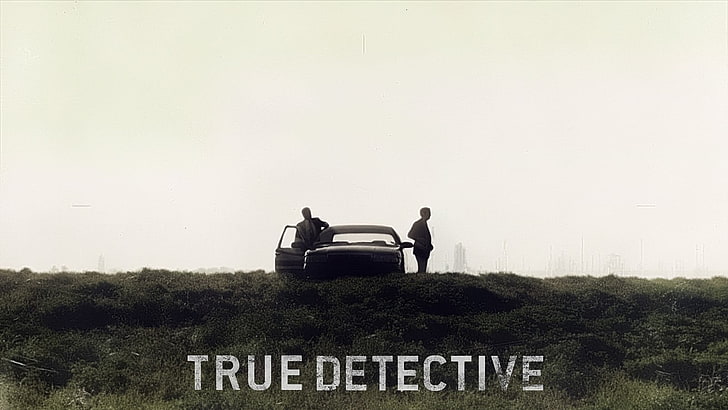 svartvitt bilfack, True Detective, HD tapet