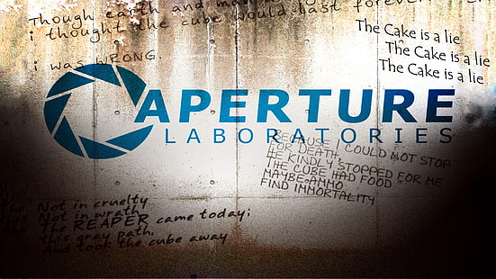 Caperture Laboratories box, Portal (game), Portal 2, Aperture Laboratories, video games, HD wallpaper HD wallpaper