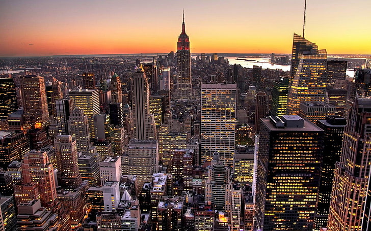 New York-City Fond d'écran HD, échelle de la ville, Fond d'écran HD