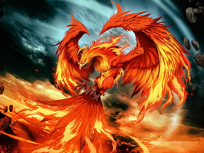 Phoenix HD, ตัวละคร Phoenix dota 2, แฟนตาซี, ฟีนิกซ์, วอลล์เปเปอร์ HD HD wallpaper
