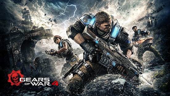 Papel de parede de Gears of War 4, Gears of War 4, Xbox One, videogames, Gears of War, HD papel de parede HD wallpaper
