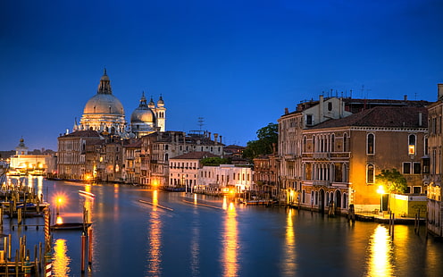البندقية إيطاليا القناة الكبرى للعمارة 3840 × 1080 خلفية عالية الدقة 54792، خلفية HD HD wallpaper