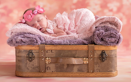 かわいい赤ちゃんの睡眠、かわいい、赤ちゃん、睡眠、 HDデスクトップの壁紙 HD wallpaper