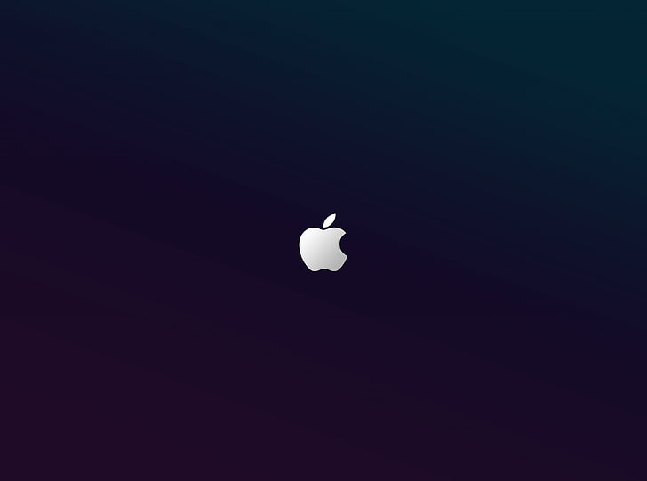 Apple roxo, logotipo da Apple, computadores, Mac, macos, maçã, ios, móvel, computador, roxo, azul, HD papel de parede