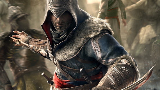 Assassin's Creed Ezio Auditore, Assassin's Creed: Revelations, Ezio Auditore da Firenze, personajes de videojuegos, Fondo de pantalla HD HD wallpaper