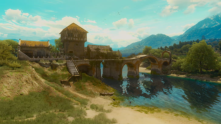 The Witcher, The Witcher 3: Wild Hunt, 4K, panorama, The Witcher 3: Wild Hunt - Blood and Wine, schermata, Sfondo HD