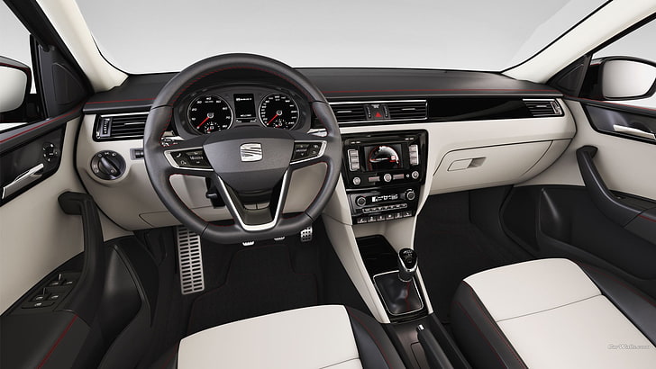 schwarz-grauer Innenraum, Auto, Seat Toledo, HD-Hintergrundbild
