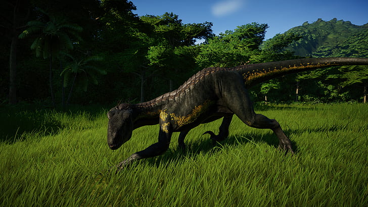 Jurassic World, Indoraptor, Jurassic World Evolution, Fondo de pantalla HD