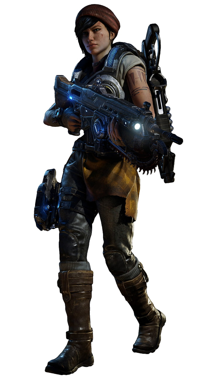 Personaggio femminile di Gears of War 4, Gears of War 4, giochi per PC, Kait Diaz, Gears of War, Sfondo HD, sfondo telefono