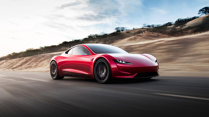 Tesla, Tesla Roadster, Roadster, 2020, supercar, strada, movimento, auto, veicolo, auto sportiva, design automobilistico, auto prestazioni, veicolo di lusso, auto di lusso, concept car, Sfondo HD