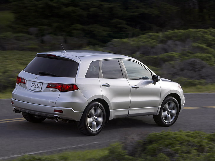 gray SUV, acura, rdx, metallic silver, jeep, rear view, style, cars, nature, rate, HD wallpaper