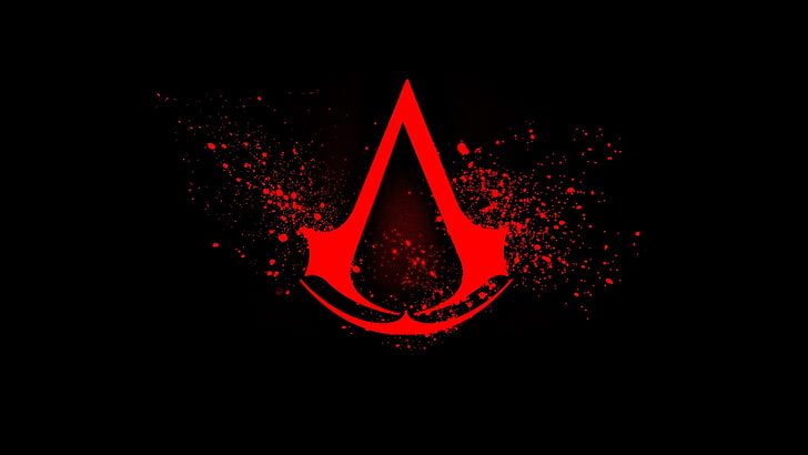 triangulär röd logotyp, Assassin's Creed-logotyp, Assassin's Creed, Assassin's Creed: Revelations, Assassin's Creed 2, Ezio Auditore da Firenze, HD tapet