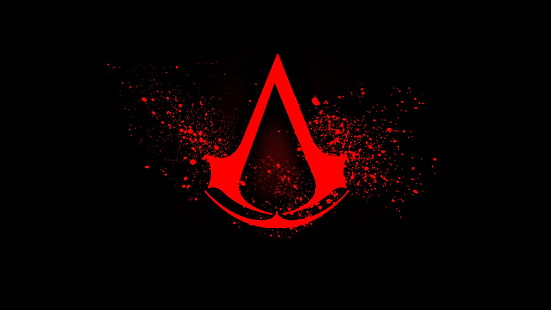 dreieckiges rotes Logo, Assassin's Creed-Logo, Assassin's Creed, Assassin's Creed: Offenbarungen, Assassin's Creed 2, Ezio Auditore da Firenze, HD-Hintergrundbild HD wallpaper
