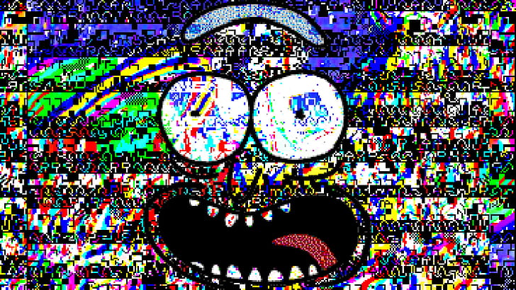 TV Show, Rick and Morty, Glitch, Pixel Art, HD wallpaper