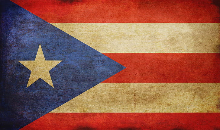 flag of puerto rico, HD wallpaper