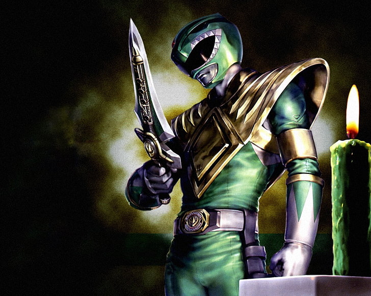 Arte vetorial de Power Ranger Green Ranger, programa de TV, Power Rangers, Green Ranger, HD papel de parede