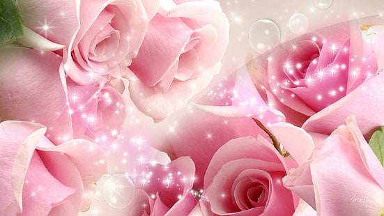 Widescreen de casamento rosa, casamento rosa, amor, rosa, casamento, widescreen, HD papel de parede HD wallpaper