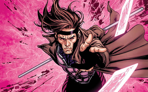 X-Men Gambit HD ، كارتون / فكاهي ، x ، رجال ، مناورة، خلفية HD HD wallpaper