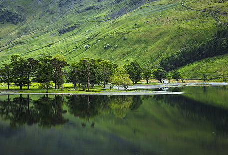 Parque Nacional, Lake District, o distrito do lago, Vale de Buttermere, HD papel de parede HD wallpaper