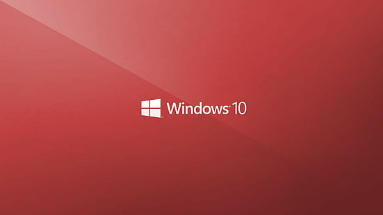 Windows 10, minimalizm, Logo, czerwony, windows 10, minimalizm, logo, czerwony, Tapety HD HD wallpaper