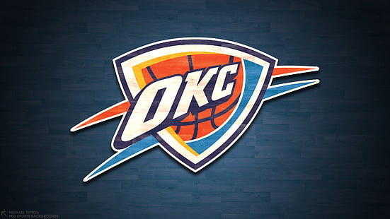 Baloncesto, Oklahoma City Thunder, Logo, NBA, Fondo de pantalla HD HD wallpaper