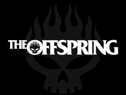Логото на Offspring, потомството, име, символ, череп, шрифт, HD тапет HD wallpaper