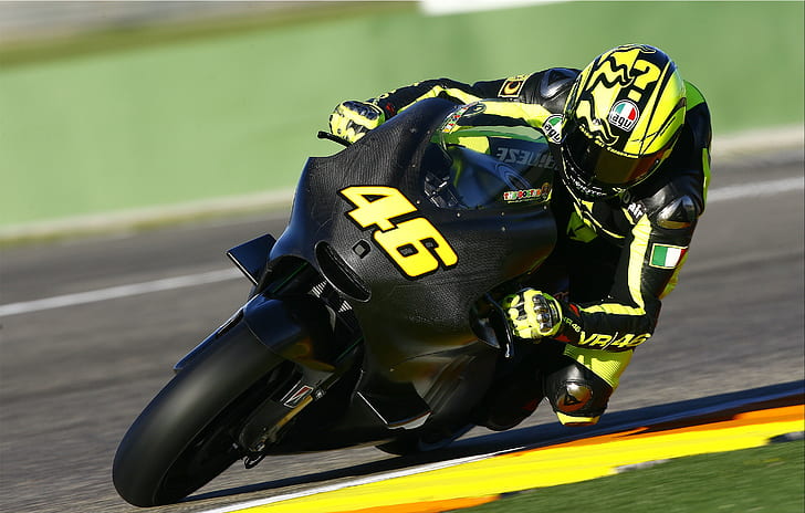 motorcycle, race, valentino rossi, HD wallpaper