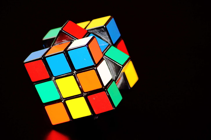 colorido, concentração, cubo, inteligência, cubo mágico, mente, paciência, jogar, quebra-cabeça, cubo de rubiks, HD papel de parede