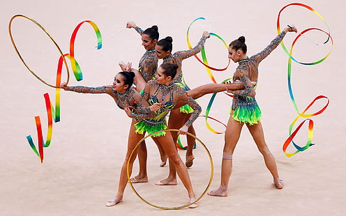 2012, games, gymnastics, london, olympic, rhythmic, russia, HD wallpaper HD wallpaper