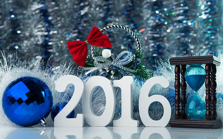 Коледа 2016, бяло 2016 свободно стоящо писмо, Честита, Коледа, Нова година, украса, Весела, Коледа, 2016, HD тапет