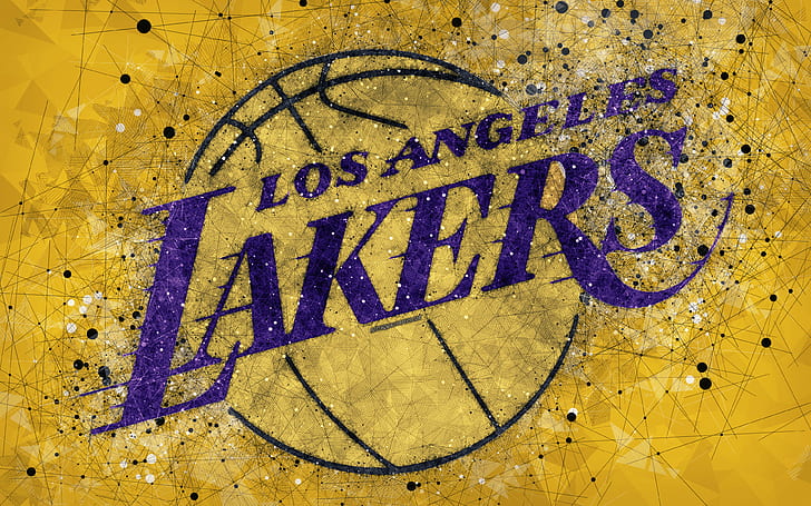 كرة السلة ، لوس أنجلوس ليكرز ، لوجو ، الدوري الاميركي للمحترفين، خلفية HD