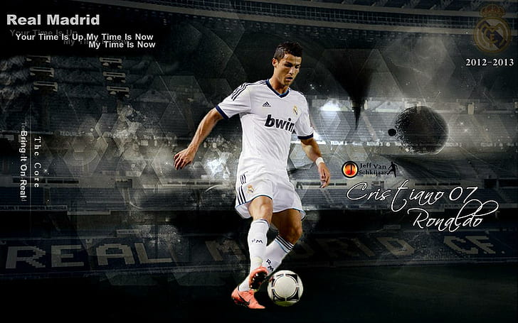 Cr7 - Cristiano Ronaldo Real Madrid, cristiano ronaldo, ronaldo, celebrity, celebrities, boys, football, sport, HD wallpaper